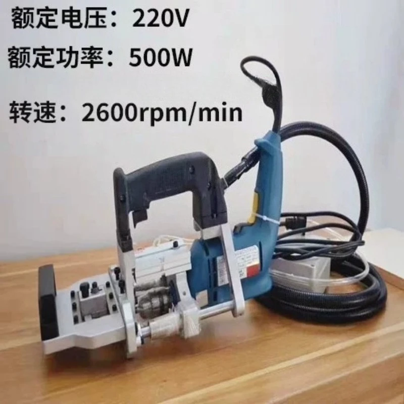 Hand‑held Pneumatic Side Hole Drill Machine 500W Woodworking Dowel Boring Machine for Cabinet Board Connection Hole Drilling
