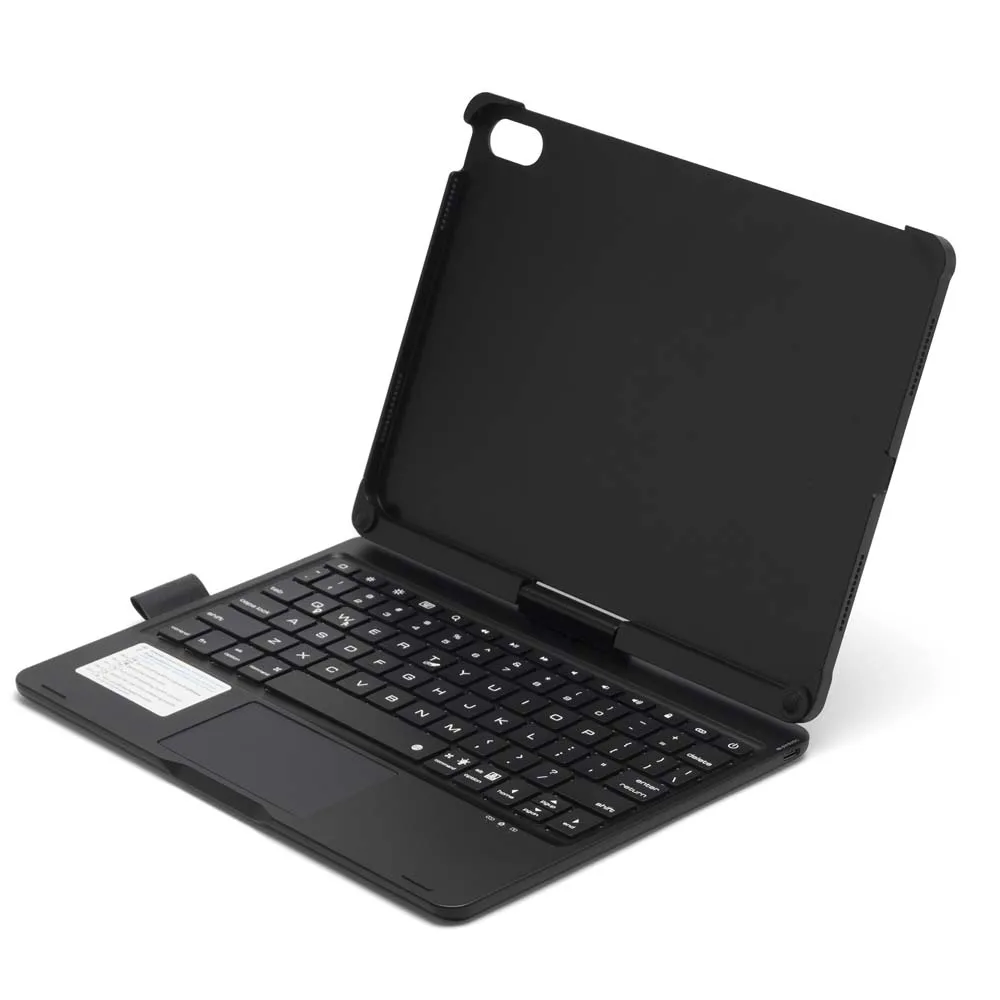 Voor iPad Air 11 5 4 10.9-11 inch Case met Bluetooth Toetsenbord Pen Slot RGB Backlight 360 Graden Draaibaar Opvouwbare Stand Cover