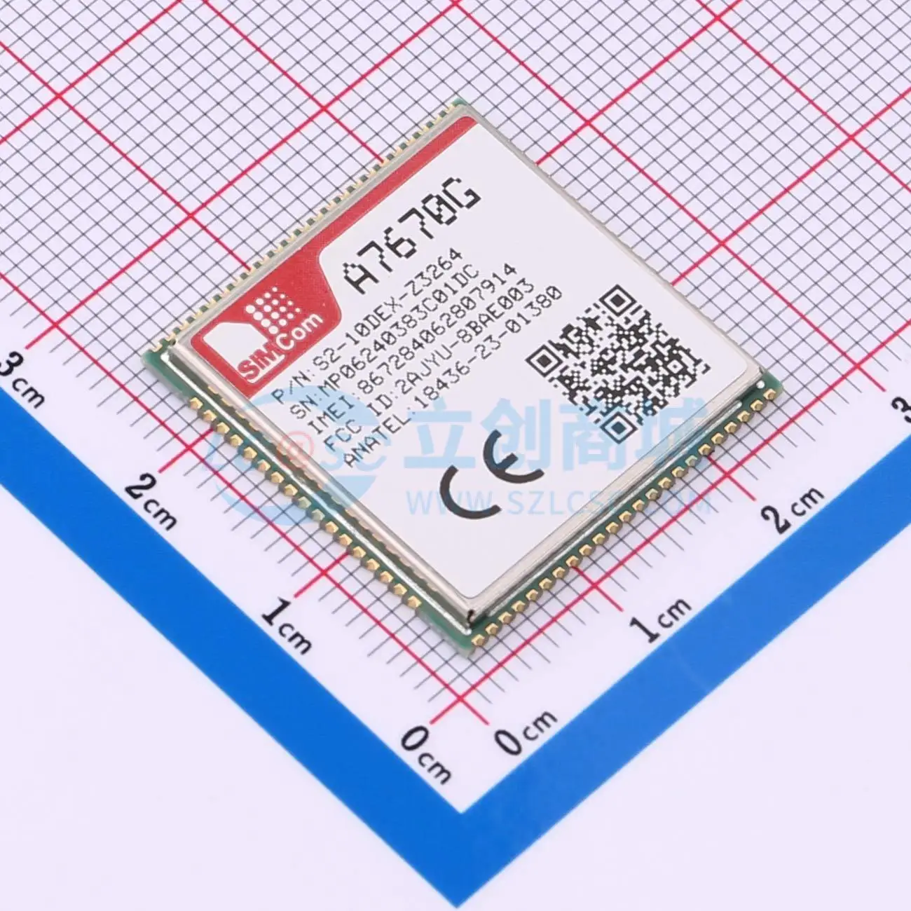 2 PCS SIMCOM A7670G-LABC Cellular Module 3.4V-4.2V