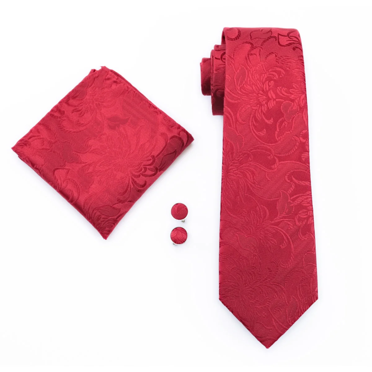 Barry.Wang-Gravata de seda jacquard masculina com bolso, abotoaduras quadradas, gravata requintada para homem, casamento, eventos de negócios, parte