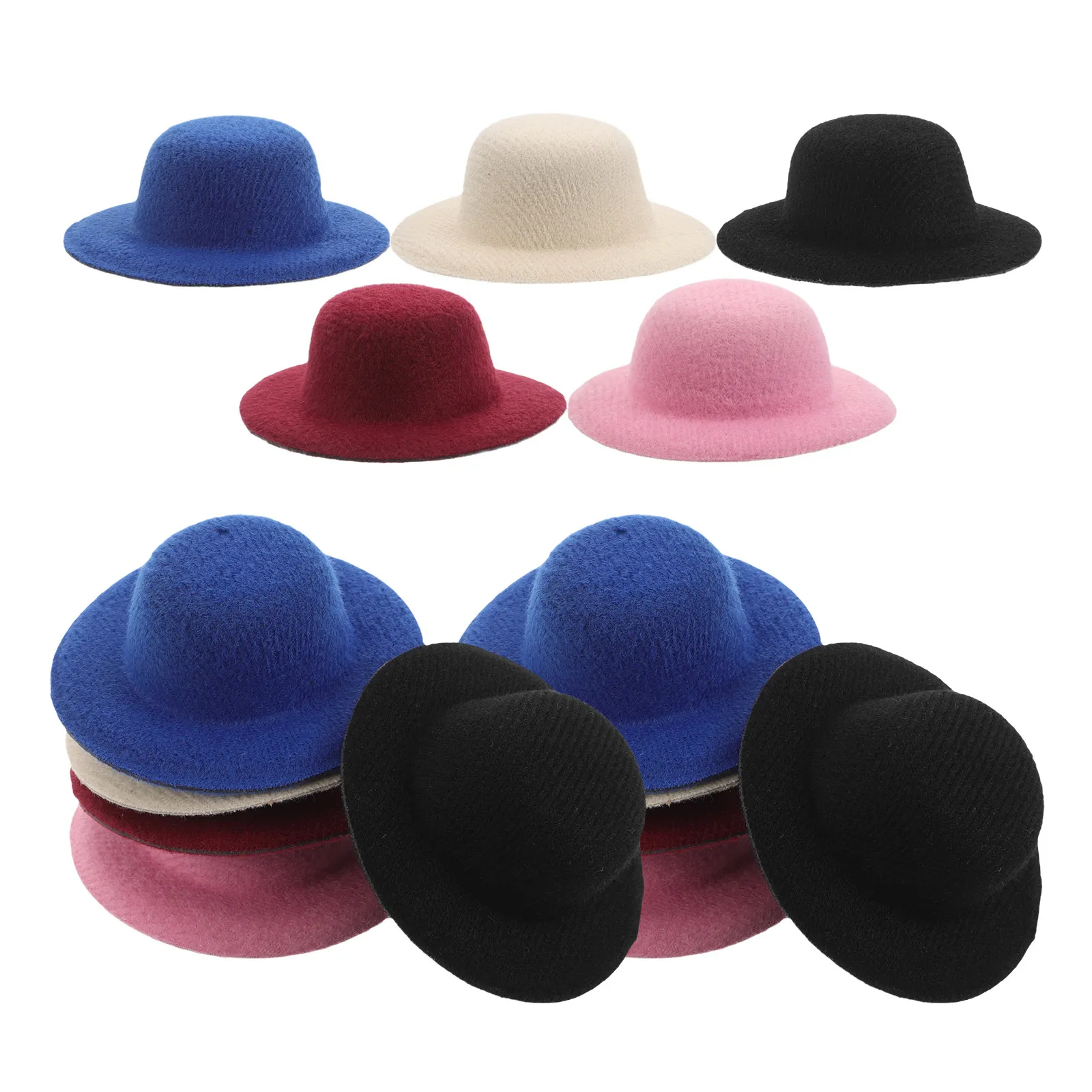 

15 миниатюрных шляпок для рукоделия, миниатюрные шляпки ручной работы для детских поделок, декораций для вечеринок, аксессуаров для кукольных домиков