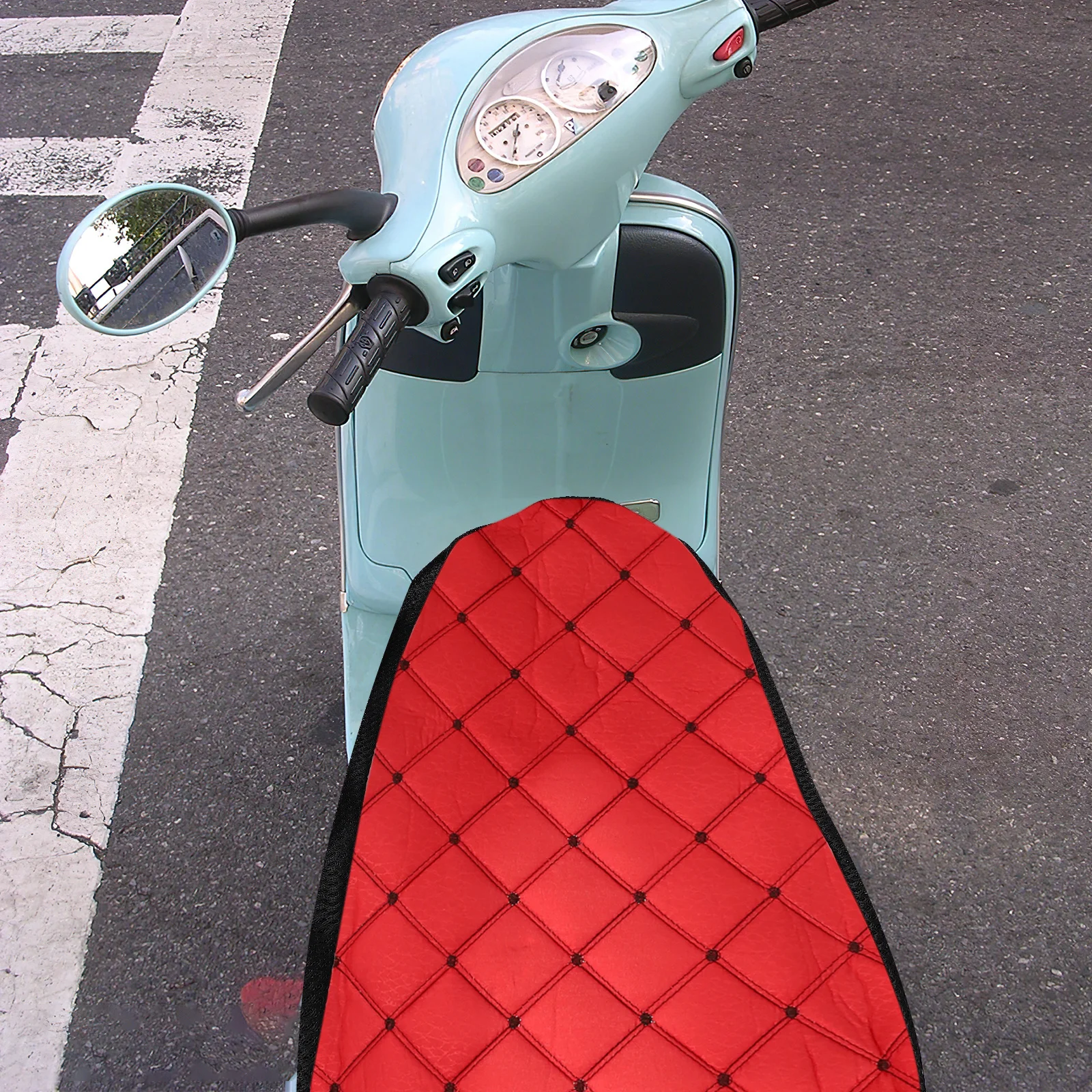 Housse de siège de moto, respirante, antidérapante, en maille de lin, housse de coussin de protection pour Scooter, accessoires de moto, protection de siège