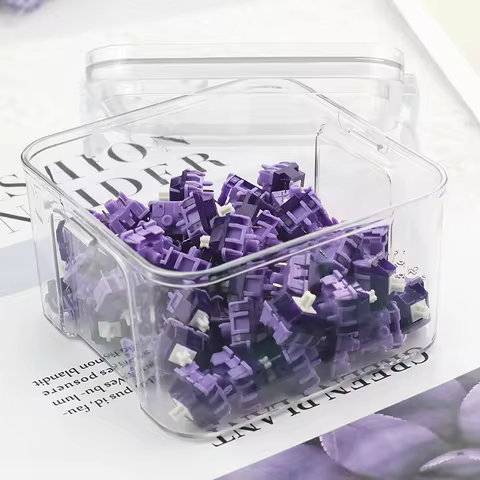 Duhuk Bitter Tea Purple Switch V2 5pins 58g 63.5g HP Tactile HIFI Custom For Mechanical Gaming Keyboard MX Switch Lubed Hot Swap