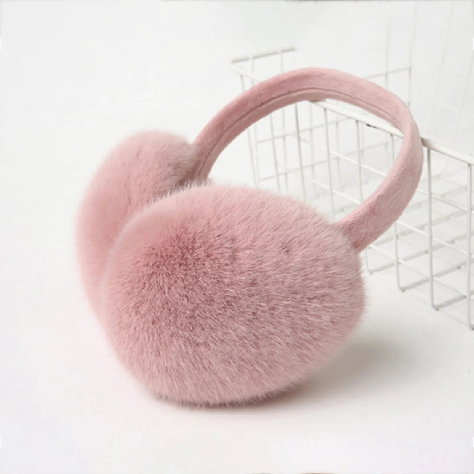 Plush Earmuff for Girls Women with Soft And Smooth Touching Feeling Suitable for 99% Head Circumference