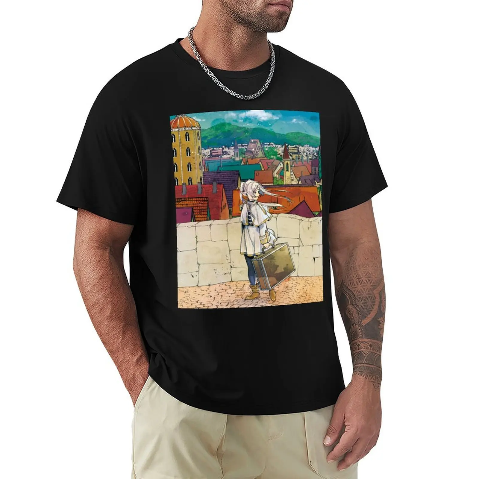 Sousou no Frieren T-Shirt Soft Touch Basic Cotton T-Shirt