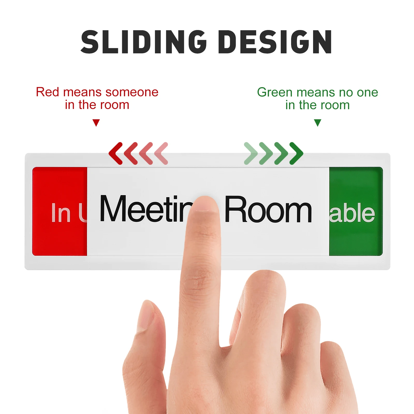 Acrylic Status Changer Signboard Meeting Room Indicator Office Door Signs Plaques Do Not Disturb Occupied In Use Home Decor