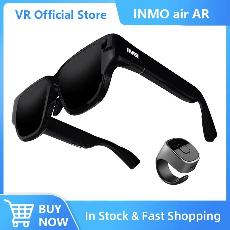 

Очки INMO Air Smart AR с умным кольцом, поддержка игр, распознавание языка, многоязычный AI ChatGPT и Tiktok с камерой