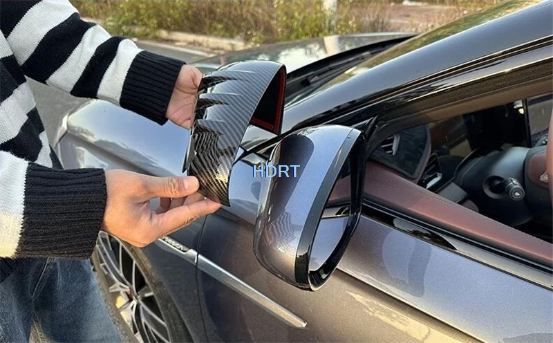 

Car Style Rear View Mirror Cover Rain Eyebrow Frame Protector Decoration Accessories Exterior Sticker For BYD Seal Atto 4 2022 +