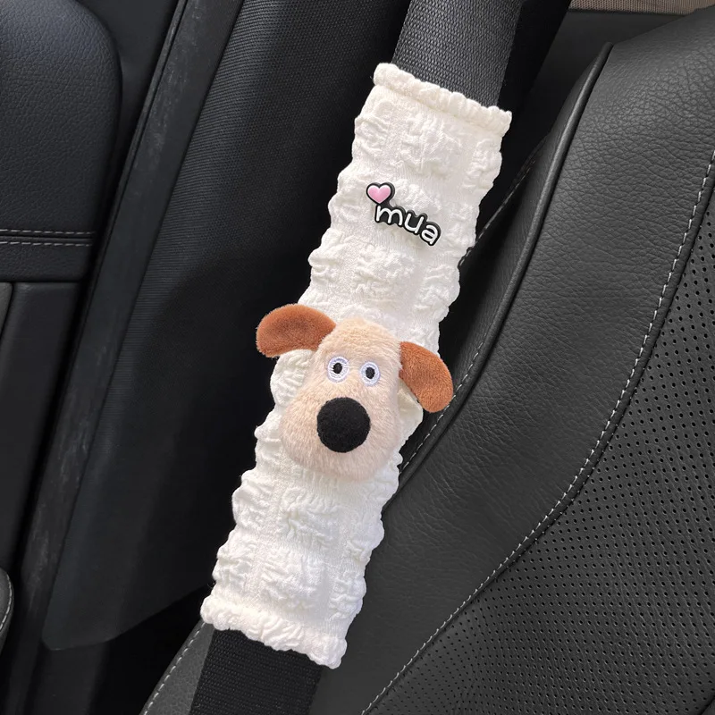 Car seat belt shoulder protector with high-end feel, female anti-wear, cute cartoon, internet famous car seat belt protector