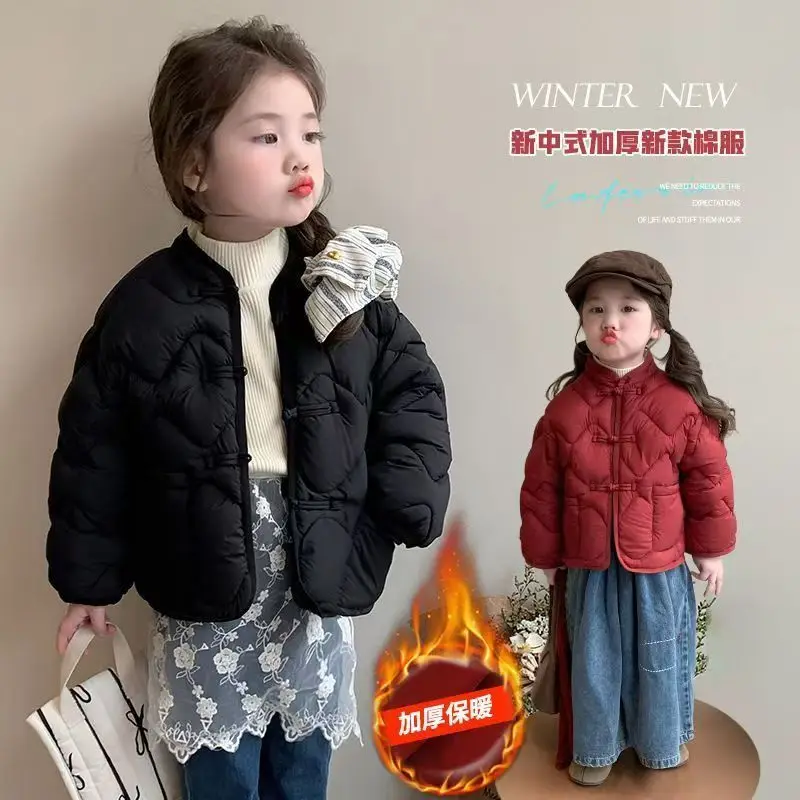 

Осенне-зимняя стеганая куртка для девочек, однотонное утепленное пальто, новые модные удобные топы, детская одежда от 7 до 12 лет