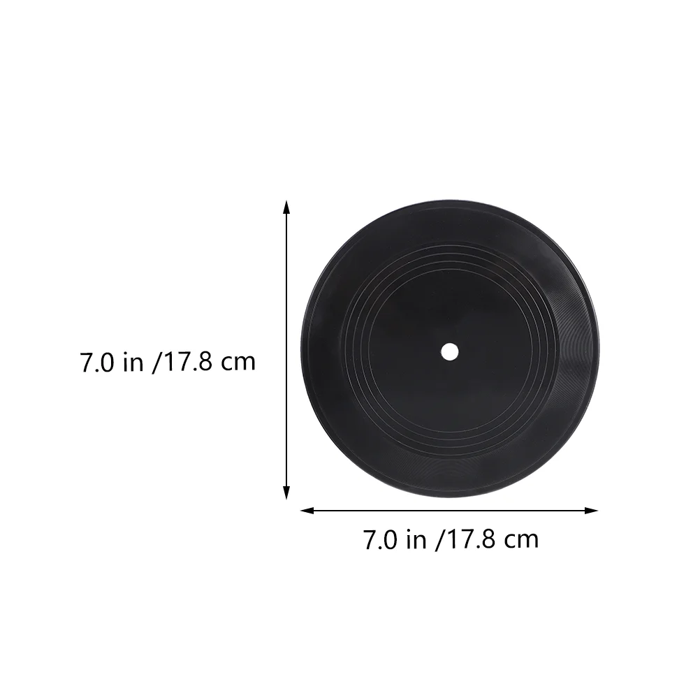 Viynles Record Decor Vinyl Decoration Blank Records Retro Round Plastic Vintage