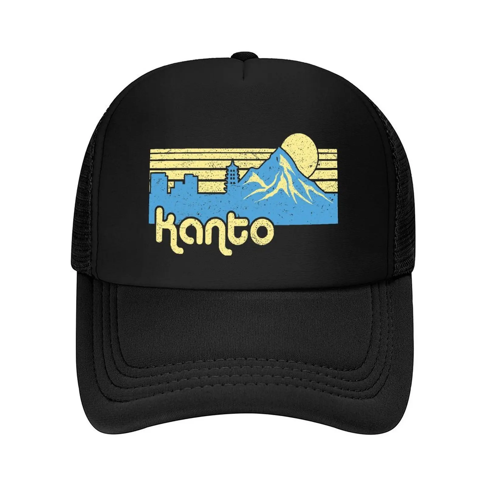 

Kanto Region Baseball Cap black Fishing cap Military Cap Man sun hat Ladies Men's
