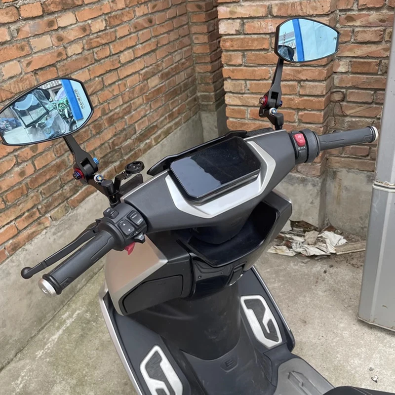 ل CFMOTO ZEEHO AE8 AE 8 دراجة نارية اليسار اليمين المضادة للوهج مرايا الرؤية الخلفية الجانب طوي قابل للتعديل مرآة الملحقات