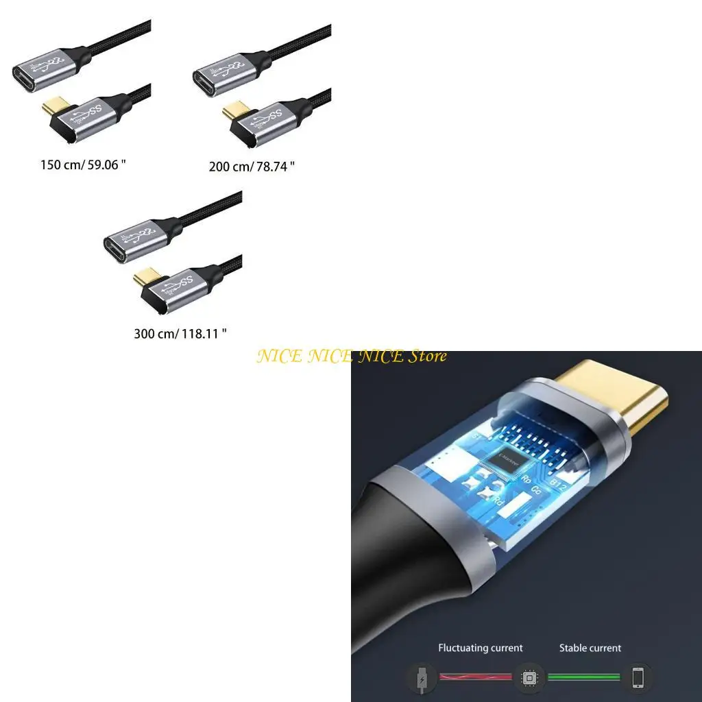 

USB C 3.1 Удлинительный кабельный шнур, 3.1 Gen2 Тип C Мужчина-Женский экстендер-удлинитель для удлинителя для XPS для MS