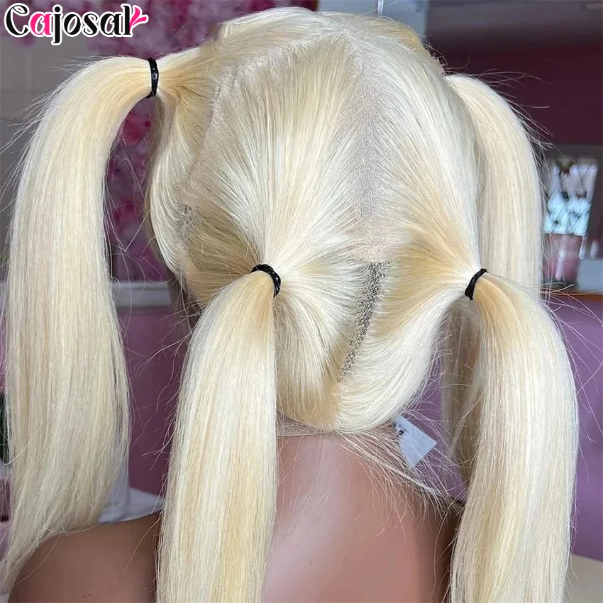 Honey Blonde 360 Transparent Lace Front Wigs Human Hair Pre Plucked Bone Straight 613 Full Lace Wig Human Hair Lace Frontal Wig