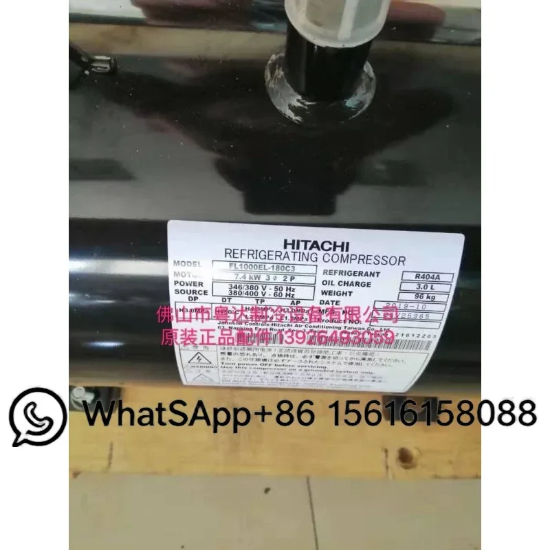 Original New Hitachi Horizontal Compressor FL1000EL-180C3 Refrigeration AC Parts High Efficiency Cooling Unit for Industrial