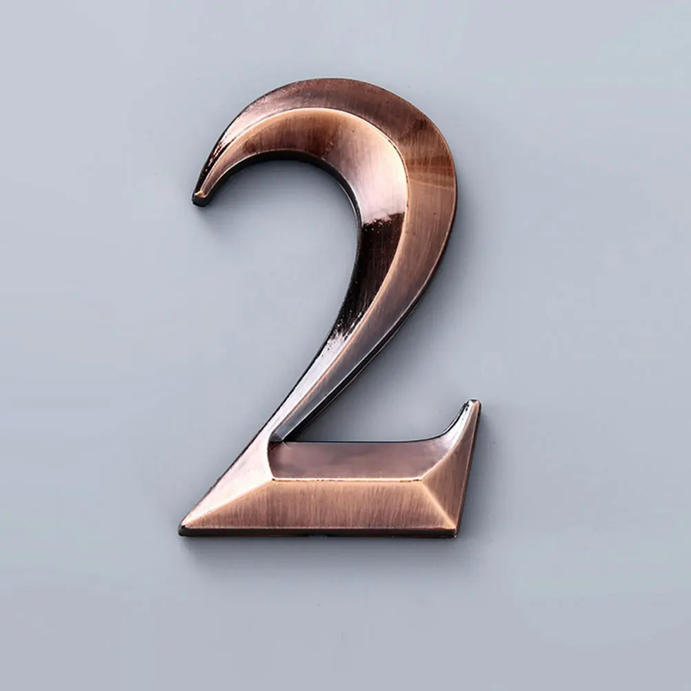 

10pcs Digital Doorplate House Number Signs Self Adhesive Durable ABS Resin Modern Design Easy Install Indoor Bright Color