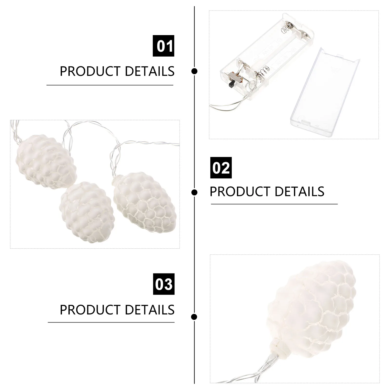 

Pine Cone Lights Decorative LED Plastic String Lights Party Lamp Camping Garden Outdoor Plastic Lighting Festival