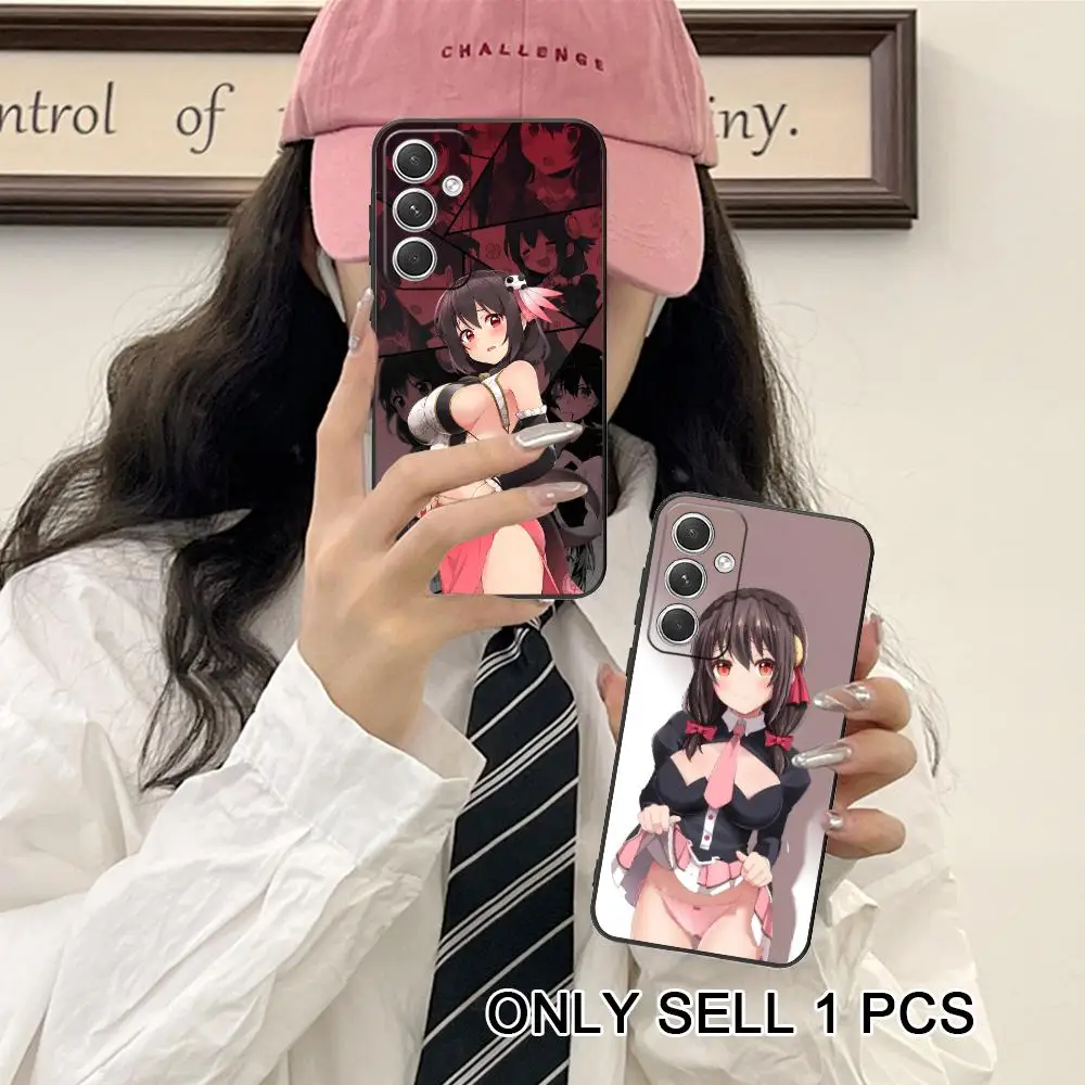 Konosuba Yunyun Phone Case for Samsung Galaxy S26 S25 S24 S23 S22 S21 S20 Note20 Plus FE Ultra Soft TPU Shockproof Cover