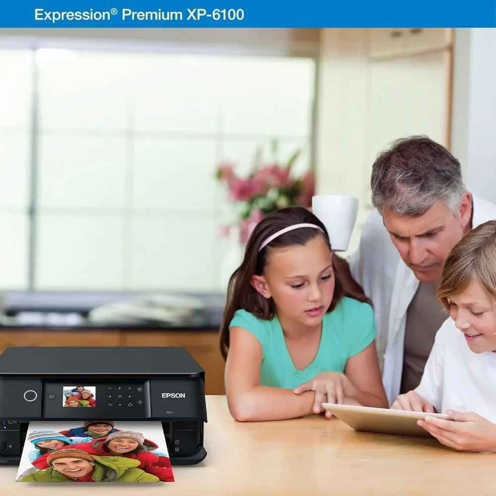 for XP-6100 Wireless Color Photo Printer with Scanner and Copier, Black, Medium