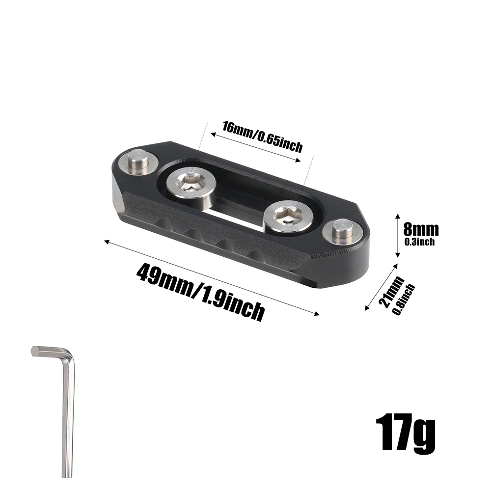 FOTGA-Transrail de sécurité à dégagement rapide, 4.9cm de long, vis 1/4 ", plaque de dégagement rapide pour appareil photo