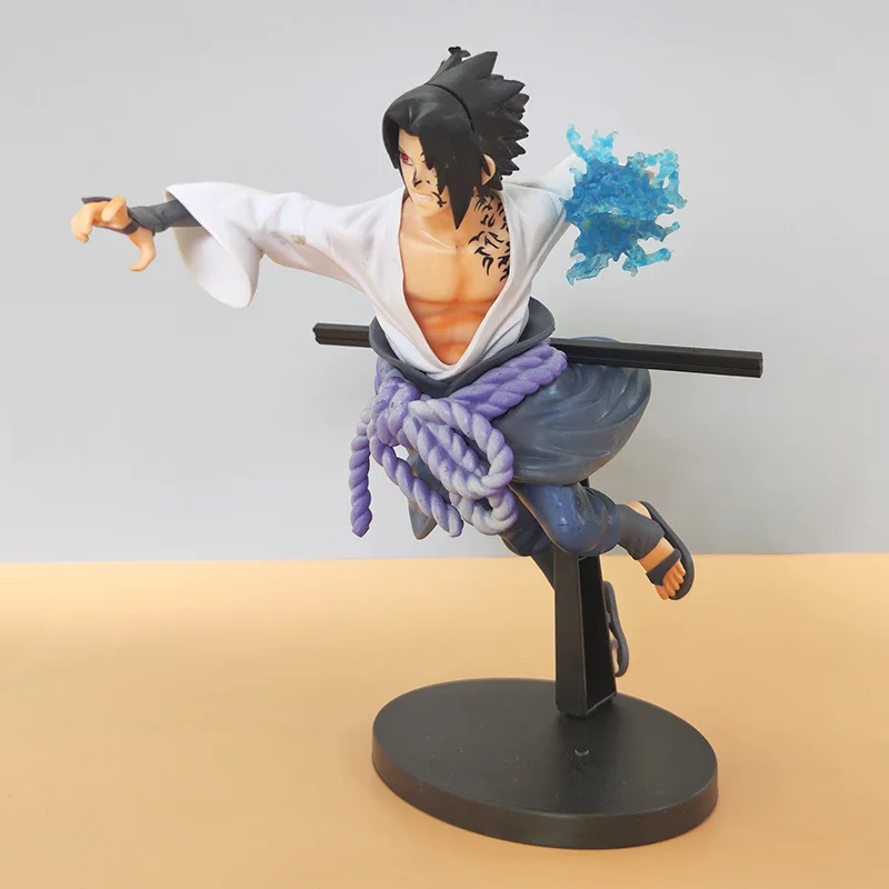 NarAASasuke Anime Action Figure Toys, Uchiha Cartoon PVC Figurine Collection, Décoration de bureau, Poupées modèles, Cadeaux d'anniversaire, 20cm