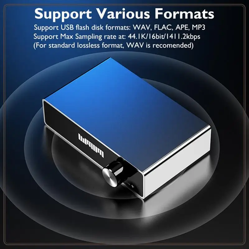 Reliable-Usb DAC Headphone Amplifier I510b Hifi Decoder Support U Disk Lossless Playback Connected To Amplifier Bluetooth,Usb DA