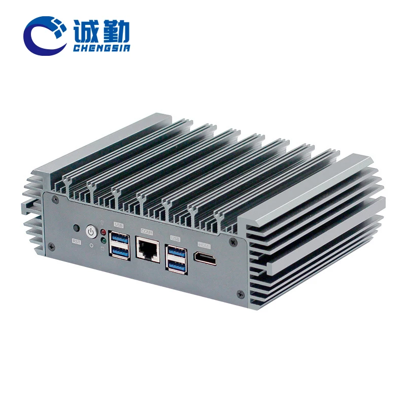 Customized 6*2.5G Lan Firewall Router PfSense OPNsense Computer Case DDR5 POE 1*RS232 4G/5G 12th Gen N100 N300 Fanless Mini PC