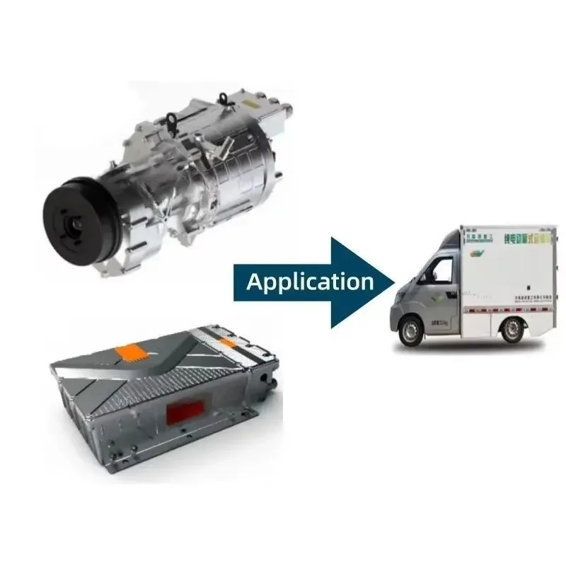 20264.5T Electric Box Truck Max Speed 45kw 3070rpm Permanent Magnet Synchronous Motor and Controller Electric Delivery Van
