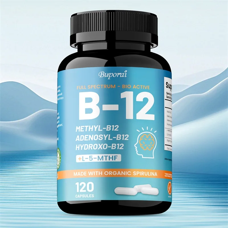

Vitamin B12 - Supports Brain Health, Overall Nervous System Health, Cell Repair, Energy, Mood, and Immunity