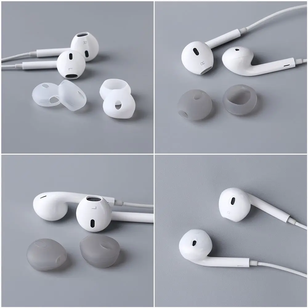 Shockproof Headset Earplug Protector Ear pads Case Silicone Earbuds Cover Earphone Replacement For Ap iP Phone Earphone