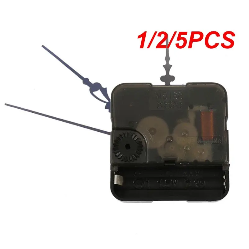 1/2/5PCS Silent Large Wall Clock Quartz Clock Movement Mechanism Hands Wall Repair Tool Parts Kit Set Black Quartz Wall