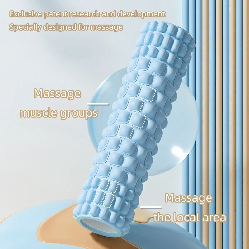 Foam Massage Roller (Back, Body, Legs) for Exercise, Deep Tissue and Muscle Recovery - Relieves Muscle Pain & Tightness