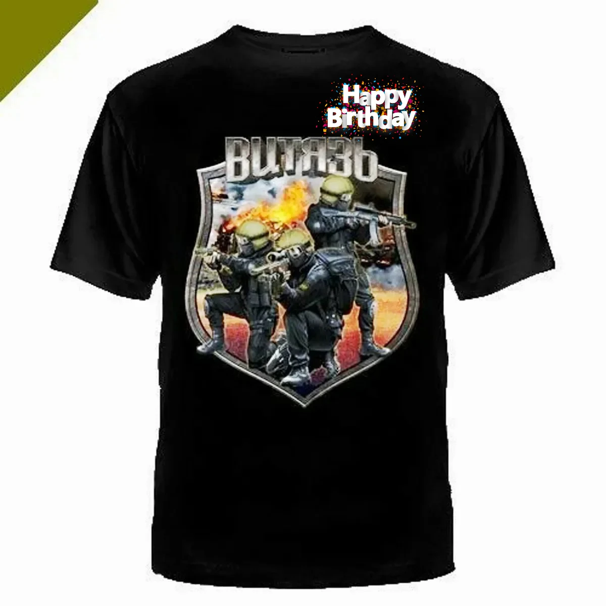 Russian Military Anti-terrorism Special Forces T-Shirt 100% Cotton O-Neck Summer Short Sleeve Casual Mens T-shirt Size S-3XL