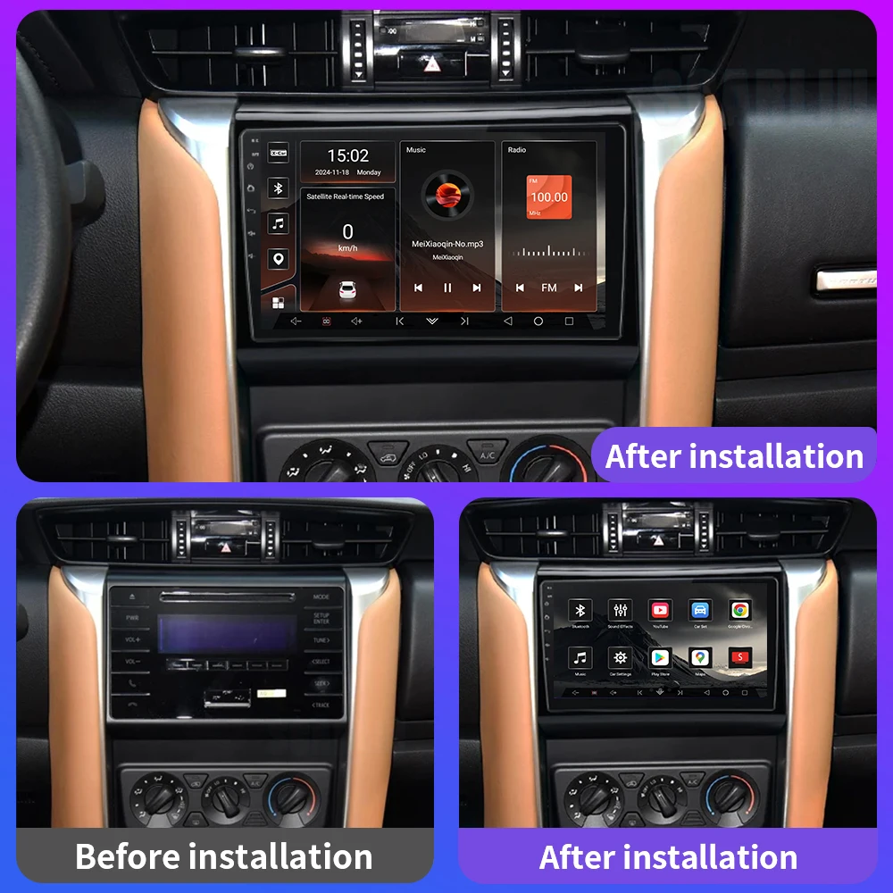 

Android 16 для Toyota Fortuner 2 SW4 2015-2022: Автомобильная Android-магнитола, мультимедийный плеер с Wi-Fi, 4G, GPS-навигацией и интеллектуальной системой