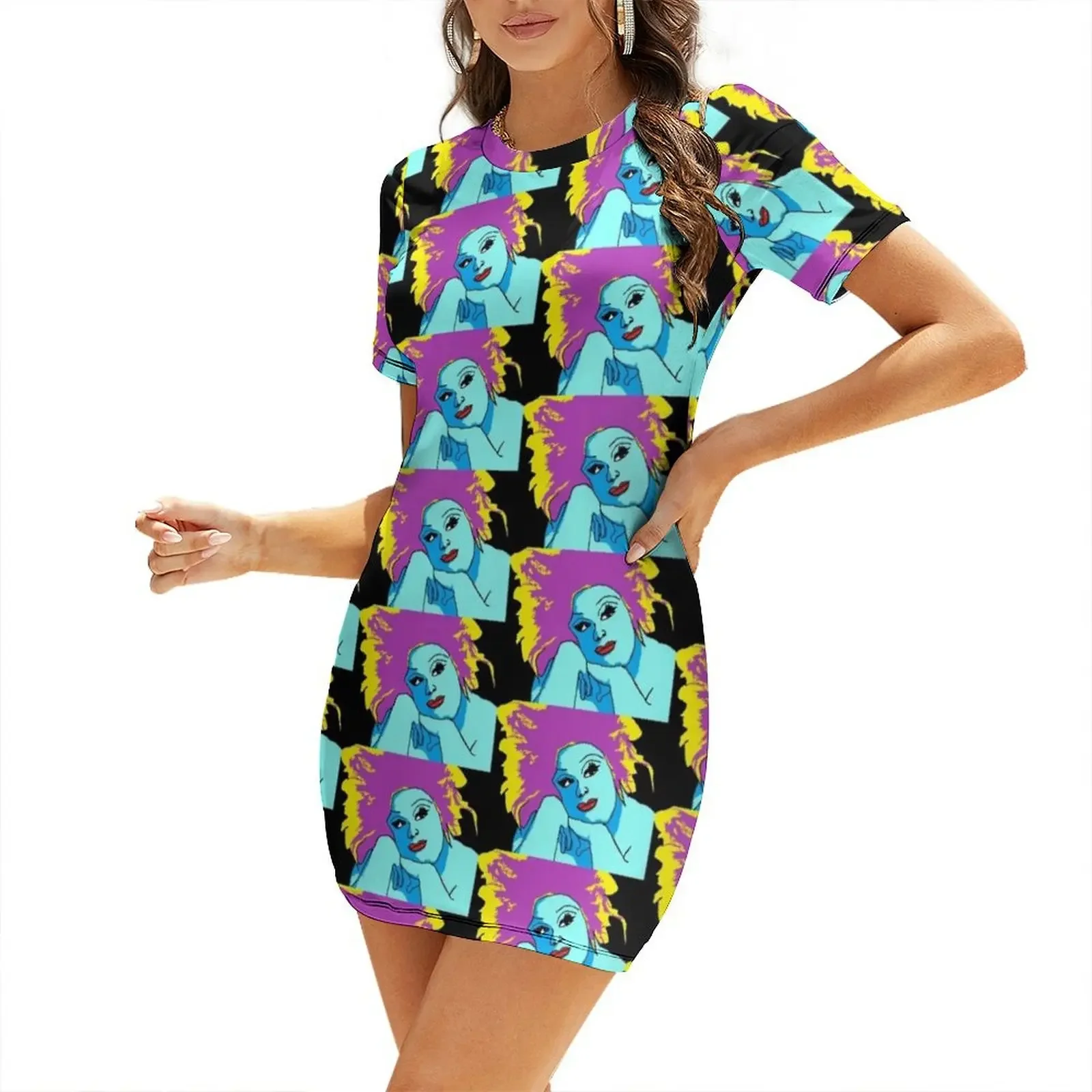 

Divine Short-Sleeved Dress summer dresses summer dresses women 2025 Long dresses Evening Dress