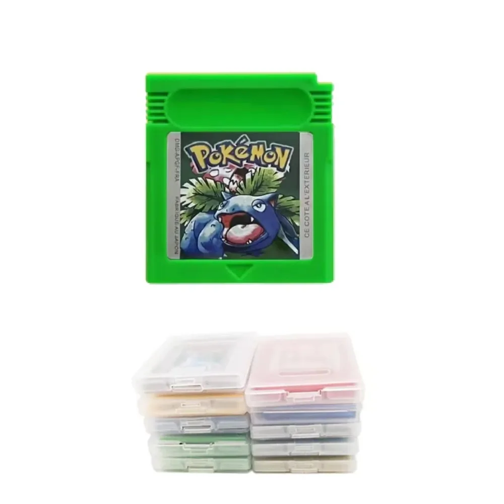 Set di cartucce di gioco GBC Pok é mon a 16 bit, colori multipli, regalo giocattolo retrò in versioni inglesi e francesi