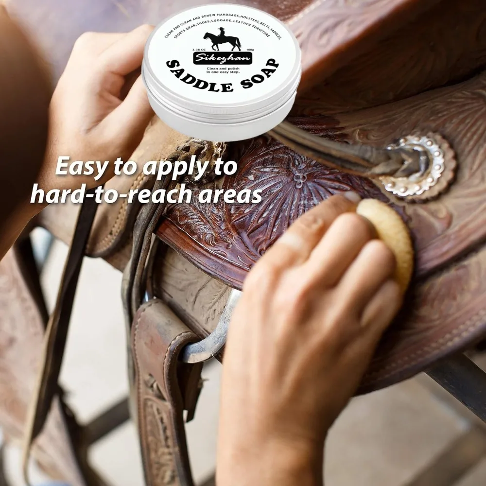 كريم سرج جلدي ممتاز ينشط واستعادة التكييف العميق ومحسن اللمعان لسرج الحصان ومعالجة المعدات #4