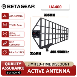 Betagear UA400 Antenna Active 12V Input 450-950Mhz RF Signal Booster Antenna Emhancer For RF Distributor Pro Audio Equipment