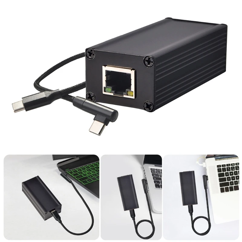 F3MA Adaptador USB C para Ethernet Adaptador Internet com 10/100 Mbps para Celulares Tablet