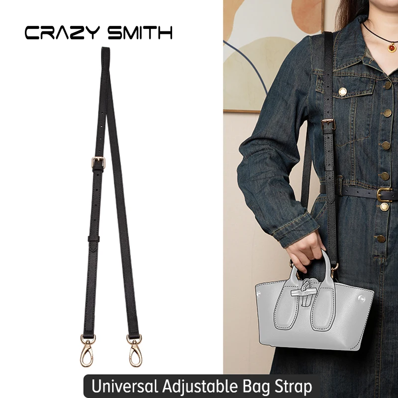 

CRAZYSMITH ремень для сумки на плечо DIY Сменный длинный регулируемый кожаный ремень через плечо для сумки с ручкой для сумки, ремни, аксессуары для сумки