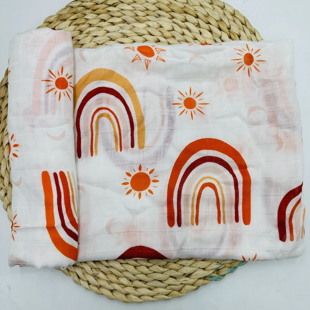 

Ultra Soft 47x47 Inch Baby Muslin Blanket Lightweight Breathable Swaddle Receiving Blanket for Newborn Infants