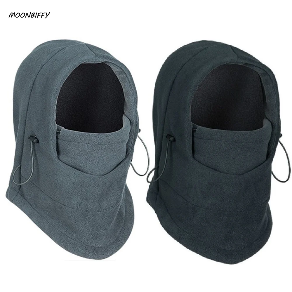 2021 New Fashion Warm Cap Winter Men Women Hats Waterproof Thermal Fleece Balaclava Hat Hooded Neck Warmer Hiking Scarves  Hats