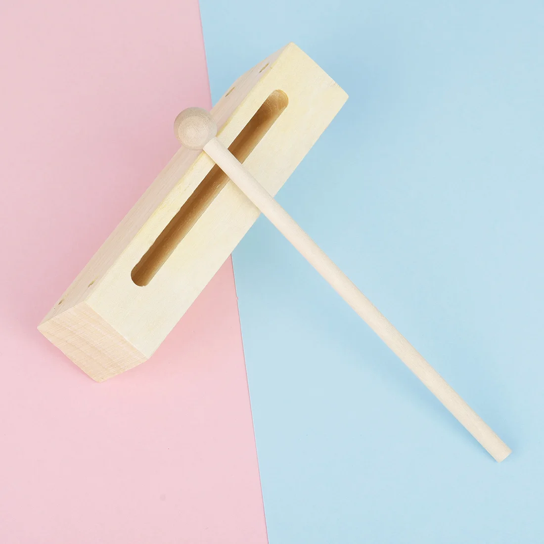 IRIN Wooden 2 Tone Castanets Clapper High Low Pitched Square Clapper Orff Percussion Instrument Musical Educational Tools Gifts