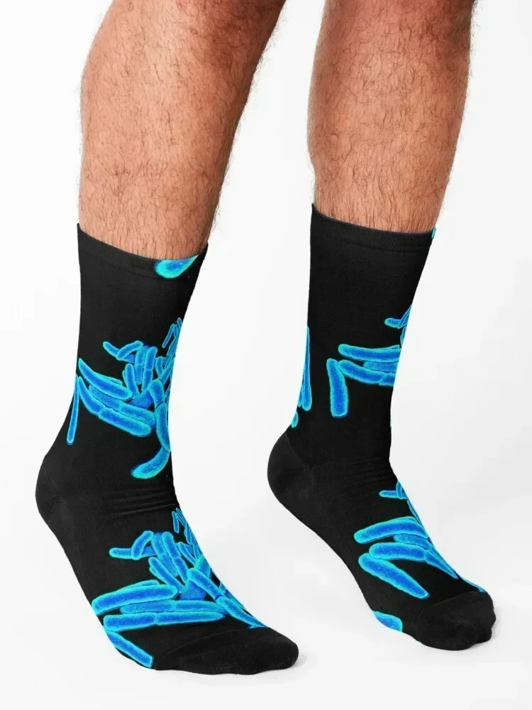 Blue Bacteria Socks funny gift crazy compression valentine gift ideas Socks For Man Women's
