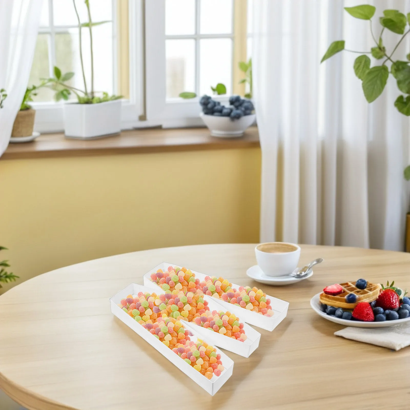 

Маленький заполняемый картонный лоток для конфет с алфавитом, вырез из бумаги, держатель для закусок на день рождения, доска для одежды, 8 дюймов