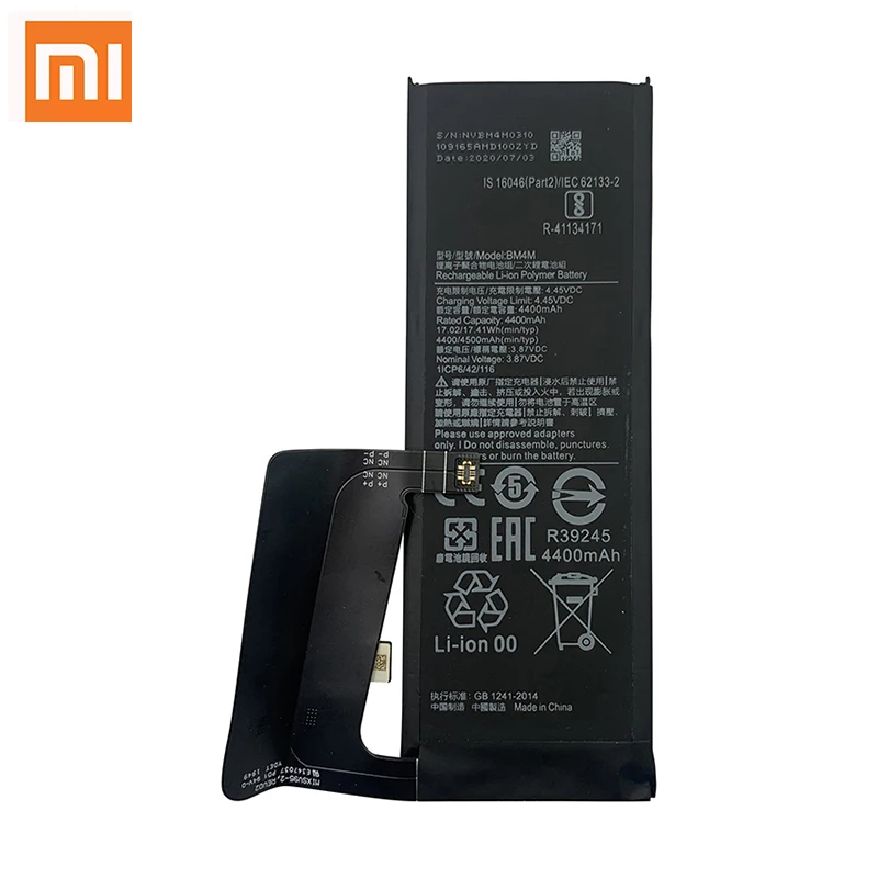 100% Оригинальный аккумулятор BM4M BM4N для Xiaomi Mi 10 Pro 5G Xiaomi 10Pro Mi10