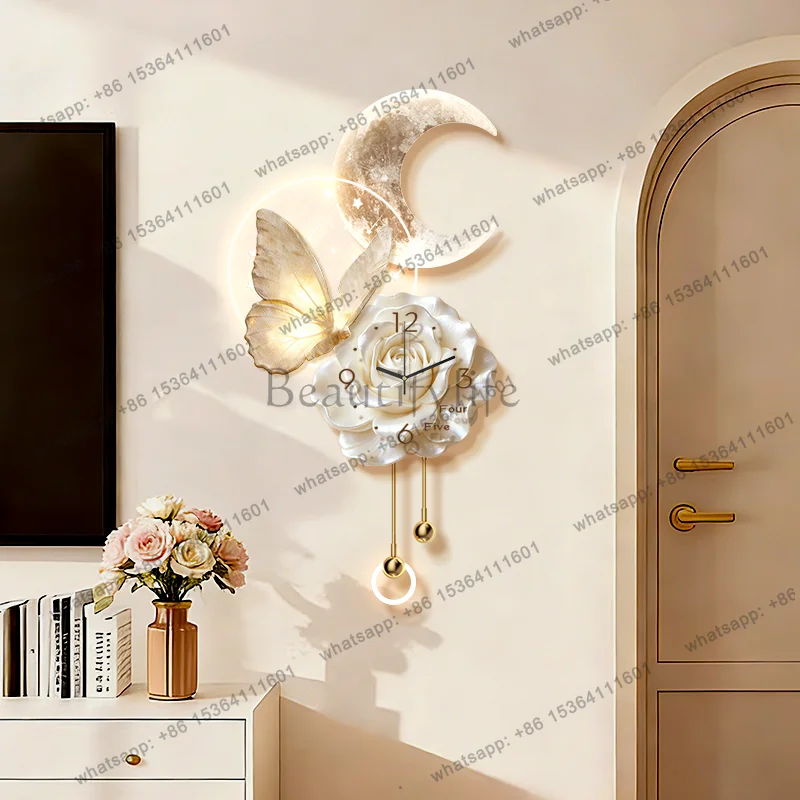 LD Luxury Modern Wall Watch Led Living Room Digital Restaurant Fashion Design Wall Clocks Creative Horloge Murale