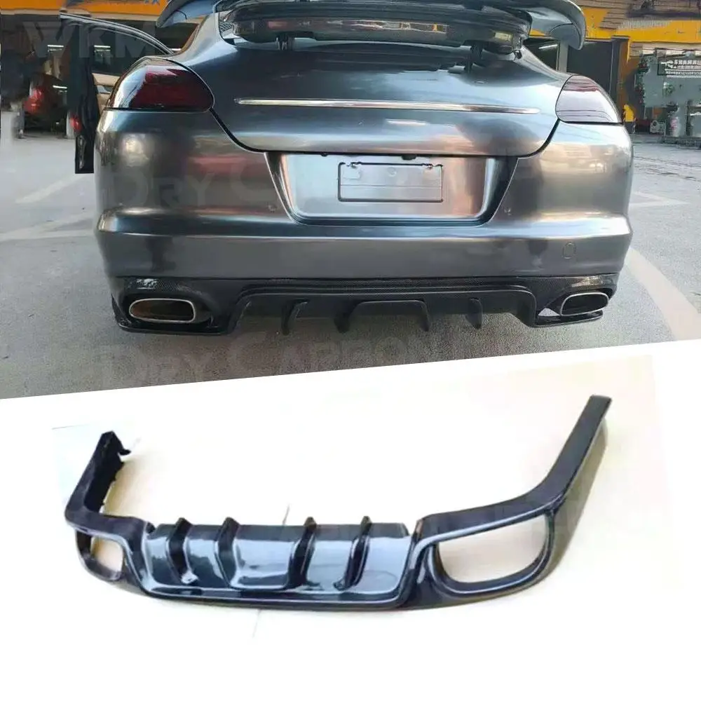 

Carbon Fiber Rear Diffuser Spoiler for Porsche Panamera 970.1 2010-2014 Rear Lip Bumper Car Styling FRP