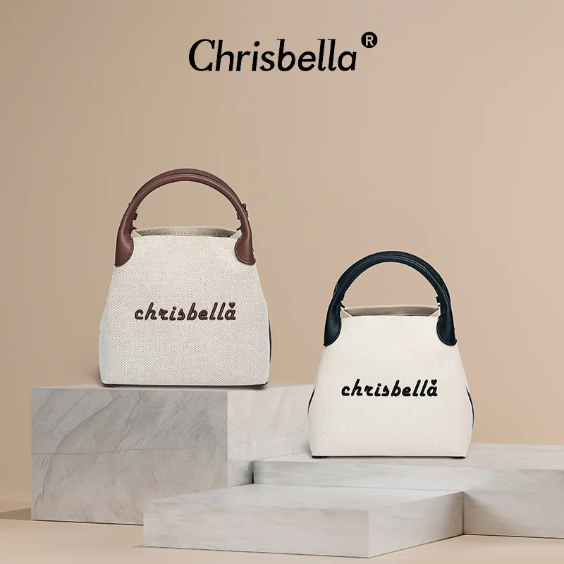 

CHRISBELLA New Premium Alphabet Portable Canvas Removable Shoulder Crossbody Bag